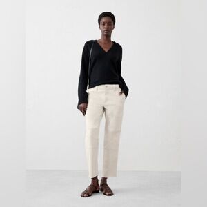 NWT Banana Republic Slim Ankle Chino w raw edge hem in Twine Size 2 Petite